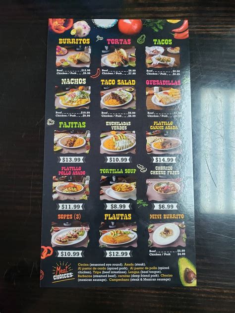 el trompo mexican taqueria menu|MENU EL TROMPO